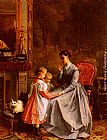 Francois-Louis Lanfant de Metz The New Nanny painting